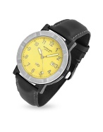 Raymond Weil Parsifal W1 Yellow Leather Stainless Steel Watch