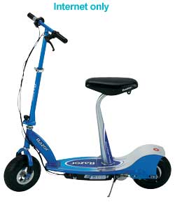 E300S Blue Electric Scooter With Detachable Seat