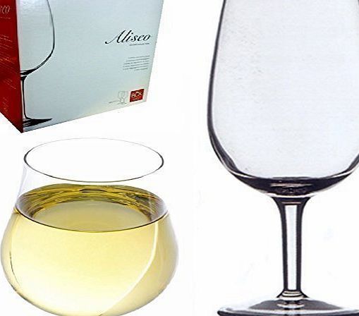 RCR ALISEO DA VINCI DELUXE ITALIAN RCR ALISEO CRYSTAL GLASS WHITE WINE TASTING GLASSES GIFT BOX SET