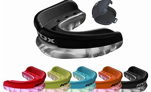 Air Flow Tri Bite Gum Shield Mouth Guard Boxing MMA Junior Adult Rugby Box