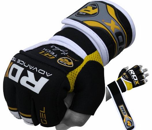 Auth RDX Gel MMA Grappling Gloves Boxing Hand Wraps Punch Bag Fight Muay Thai RD