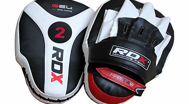 RDX Authentic RDX Focus Pads Hook amp; Jab Mitts Kick Boxing MMA Strike Punch Bag Kick Boxing WH