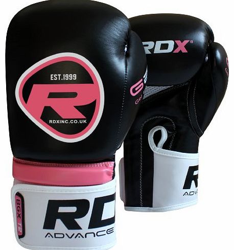 Authentic RDX Ladies Pink Gel Boxing Gloves Bag MMA Womens Gym Kick Pads Mitts Muay Thai P