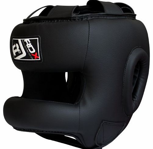 Authentic RDX Leahter Pro Boxing Head Guard Face Halmet Protection, X-Large