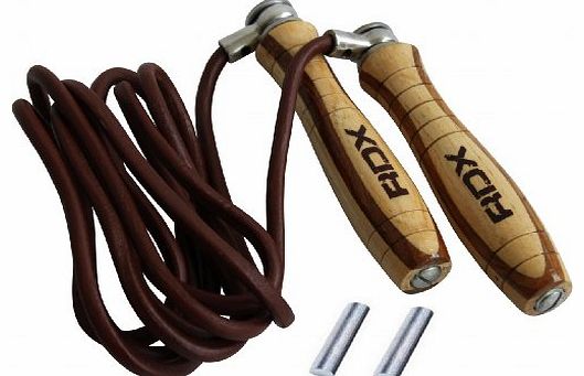 RDX Authentic RDX Leather Pro Skipping Speed Rope Adjustable Weighted Fitness Boxing Jump Gym