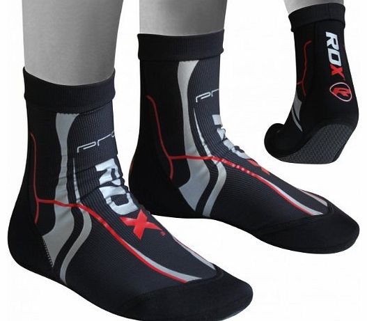 RDX Authentic RDX MMA Grip Training Fight Socks Boxing Foot Ankle Shin Boots Shoes Guards