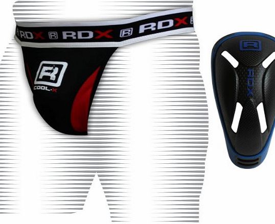 RDX Authentic RDX Pro Jock Strap Supporter amp; Gel Groin Cup Guard MMA Shorts Boxing Muay Thai A