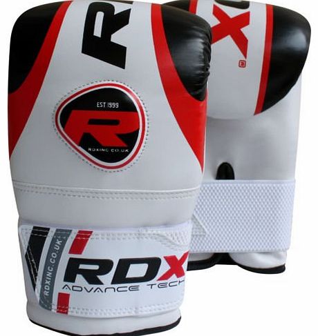 Gel Pro Bag Mitts Boxing Gloves Grappling Punch MMA UFC Muay Thai Training - Red