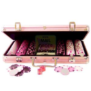 Pink Poker Set