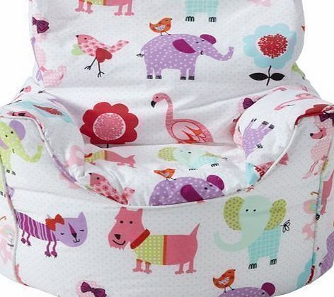 Ready Steady Bed Childrens Bean Bag Chair Cute Pets Design Ready Filled