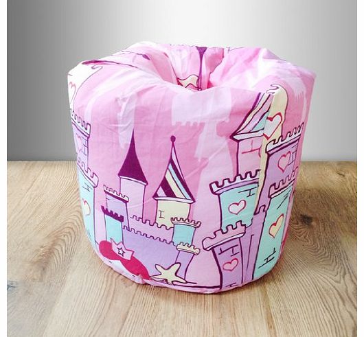 Ready Steady Bed Childrens Filled Bean Bag Princess castle