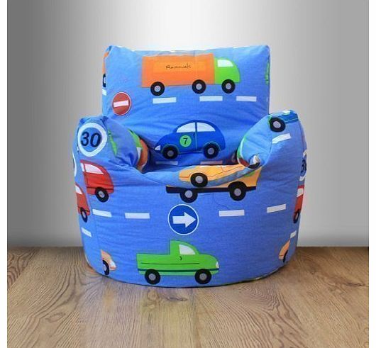 Ready Steady Bed Childrens Filled Bean Chair Traffic Express