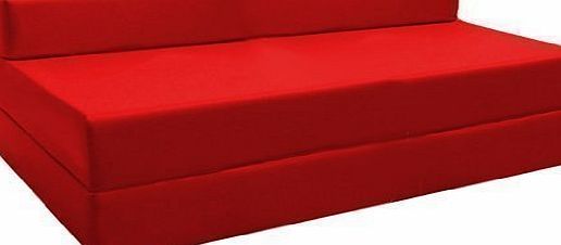 Ready Steady Bed Double Fold Out Water Resistant Z Bed Sofa COVER ONLY in Red