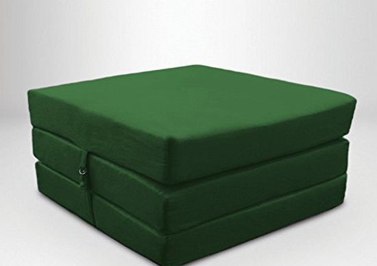 Ready Steady Bed Green Water Resistant Fold Out Z Bed Cube Mattress with Fastening