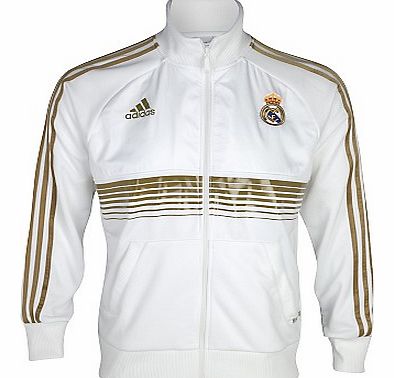 Real Madrid Training Wear Adidas 2011-12 Real Madrid Adidas Anthem Jacket (White)