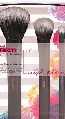 Real Techniques  duo fiber black collection Limited edition 3 pieces brush set