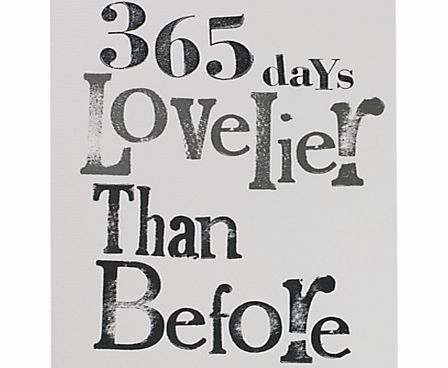 365 Days Lovelier Birthday Card