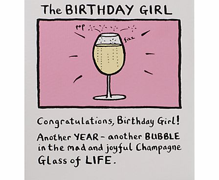 The Birthday Girl Birthday Card