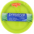 Recycline Preserve Large Recycled Plastic Plates (Green)