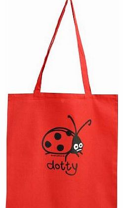 Red Dog Wear Red Dotty ladybird Tote bag