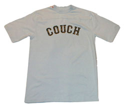 Red Dot Camoflague COUCH applique logo t-shirtCollege