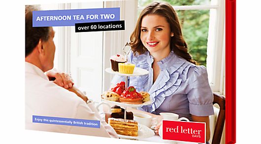 Red Letter Days Afternoon Tea For Two