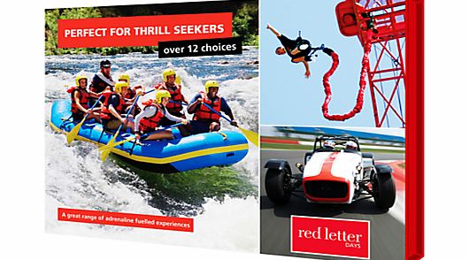 Red Letter Days Perfect Thrill Seekers for 1- 3