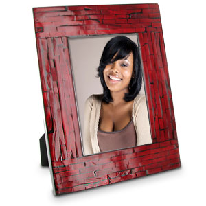 Red Mother of Pearl 4 x 6 Photo Frame