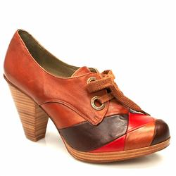Red Or Dead Female Harlequin Leather Upper Evening in Tan