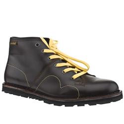 Red Or Dead Male Monkey Boot Leather Upper Casual Boots in Brown