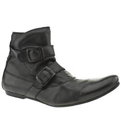Male Washed Pirate Leather Upper Casual Boots in Black, Tan