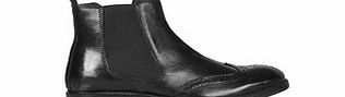 Boyne black leather Chelsea boots