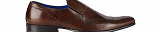 Red Tape Talla brown leather slip-on shoes