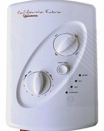 California-Extra Electric Instant Shower 9.5kW White /Chrome Model CS95E