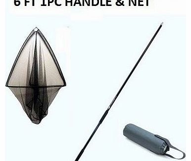 Redwood 42`` Inch Carp Fishing Landing Net And Net Float and 6ft 1 Piece Handle