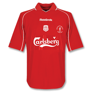 00-02 Liverpool Home Shirt + Worthington Cup Final Embroidery - Boys