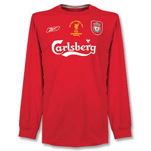 Reebok 04-05 Liverpool Home L/S Shirt   No.23 Carragher   C/L Final Embroidery