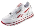 classic leather punched running shoe