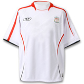 Liverpool Juniors Away Shirt (No Sponsor) 05/06 - White/Red/Black.