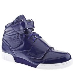 Male Ex-o-fit High S.g Strap Patent Upper Fashion Trainers in Purple