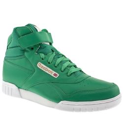 Reebok Male Reebok Ex-O-Fit Mid Clean Leather Upper Fashion Trainers in Green