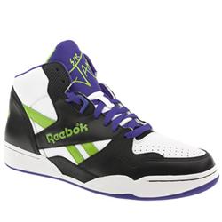 Reebok Male Sir Jam Mid Leather Upper Fashion Trainers in White and Black