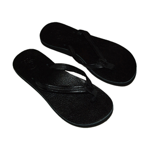 Ladies Reef Costa Rica Flip Flop. Black Patent