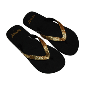 Reef Ladies Ladies Reef Krystal Flip Flop. Black Gold