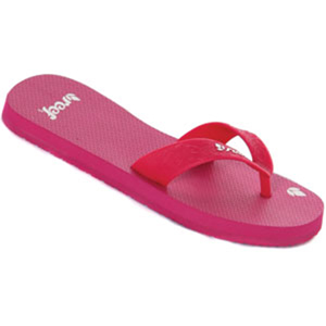 Ladies Reef Rbbr Sandal Flip Flops. Pink