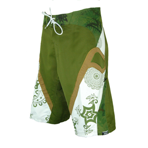 Mens Reef F Stop Remix Boarshort. Olive