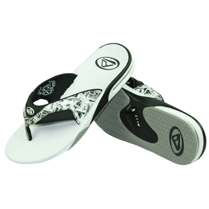 Mens Reef Fanning Flip Flops. White Picture