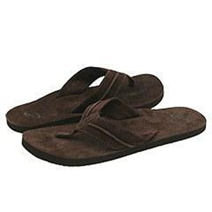 Reef Mens Mens Reef Sultan Flip Flop. Brown Suede