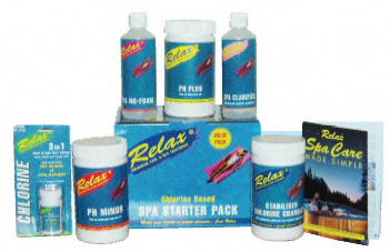 relax Small Chlorine Tablet Spa Starter Pack