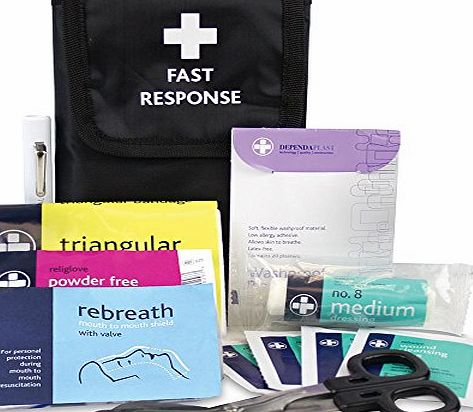 Fast Response First Aid Kit in Belt Wallet Pack